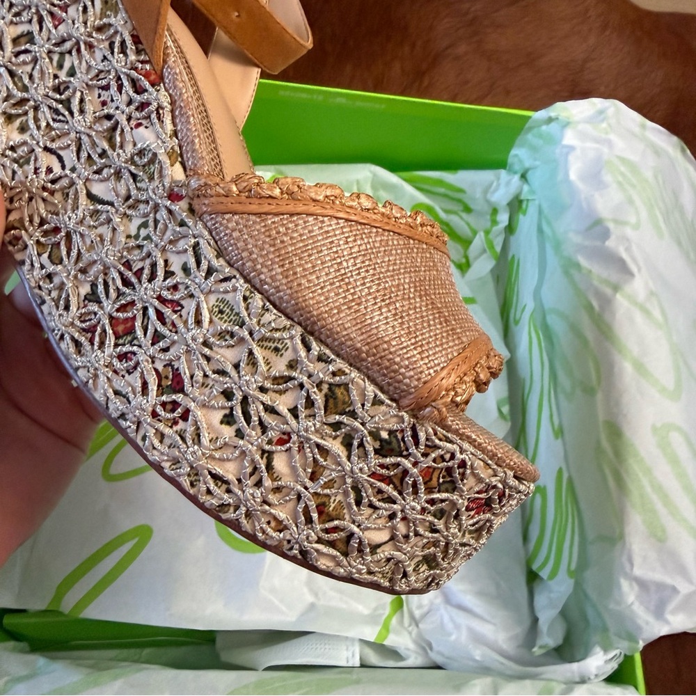 Sam Edelman Women's Amber Two-Piece Sculpted Platform Wedge Sandals Size 8.5 New - Picture 5 of 11